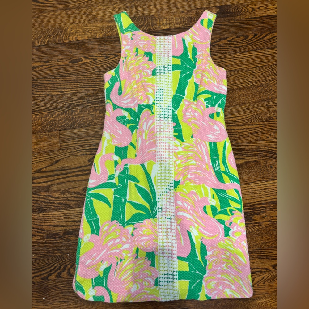 Lilly Pulitzer Pink, Green & Yellow Floral Mini Dress